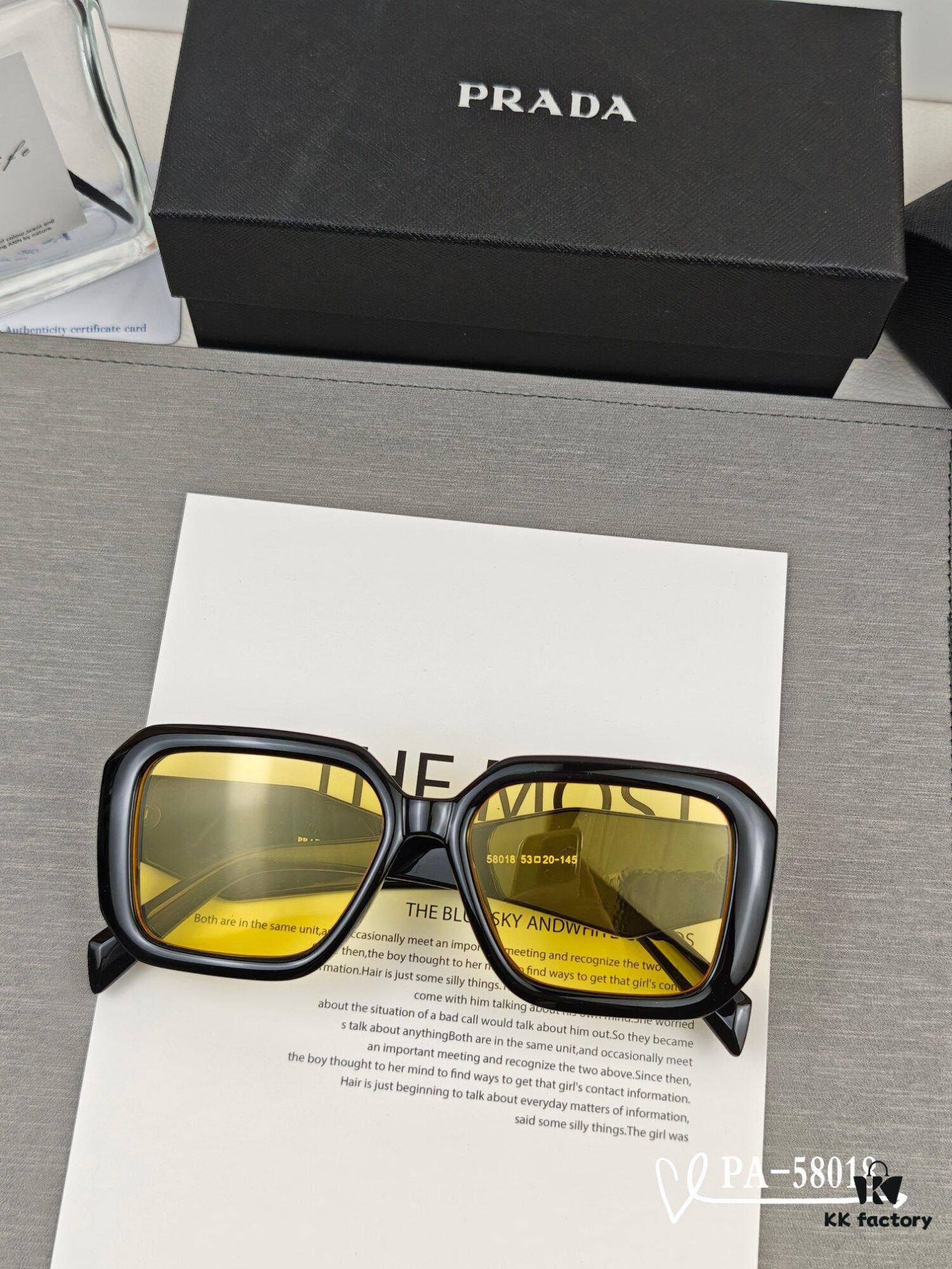 PRADA - New Model Sunglasses with Polaroid Resin Lenses, Lightweight TR Frame for Comfortable Wear