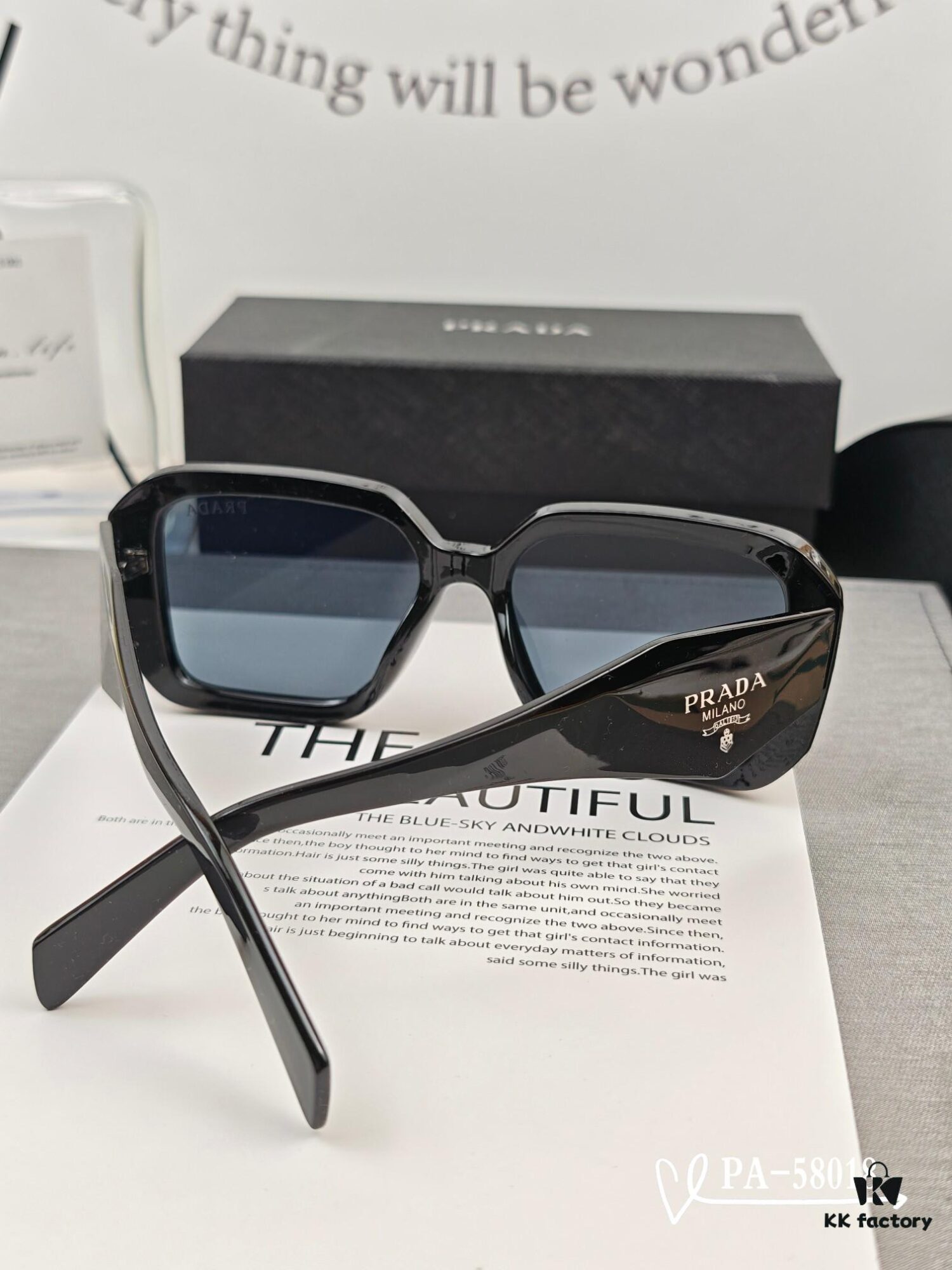 PRADA - New Model Sunglasses with Polaroid Resin Lenses, Lightweight TR Frame for Comfortable Wear