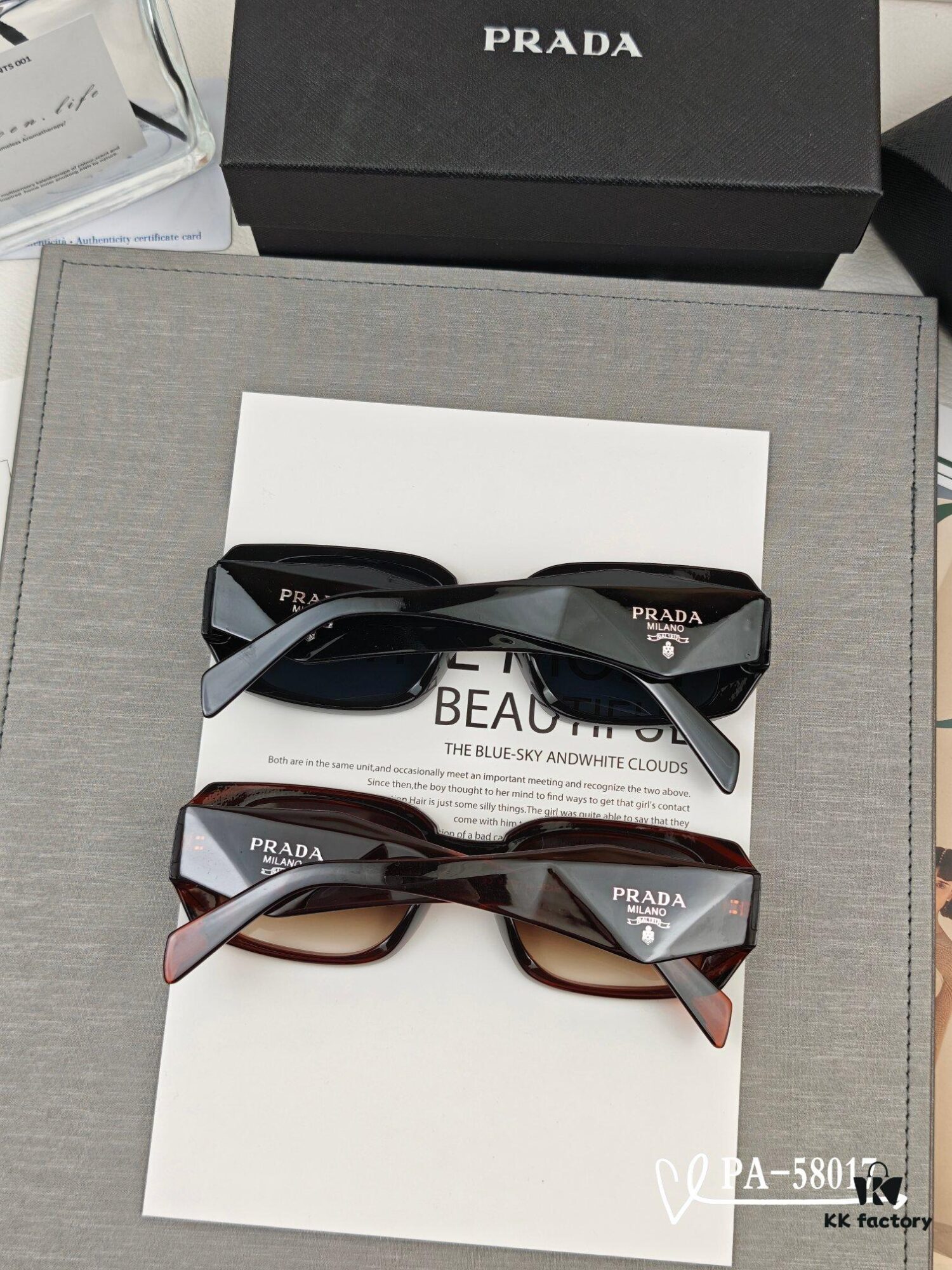 PRADA - New Model Sunglasses with Polaroid Resin Lenses, Lightweight TR Frame for Comfortable Wear