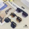 Prada European and American High-End Men's Sunglasses Dual-Bridge Metal UV Protection Driving Sunglasses New Arrival