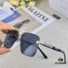 Prada European and American High-End Men's Sunglasses Dual-Bridge Metal UV Protection Driving Sunglasses New Arrival