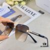 Prada European and American High-End Men's Sunglasses Dual-Bridge Metal UV Protection Driving Sunglasses New Arrival
