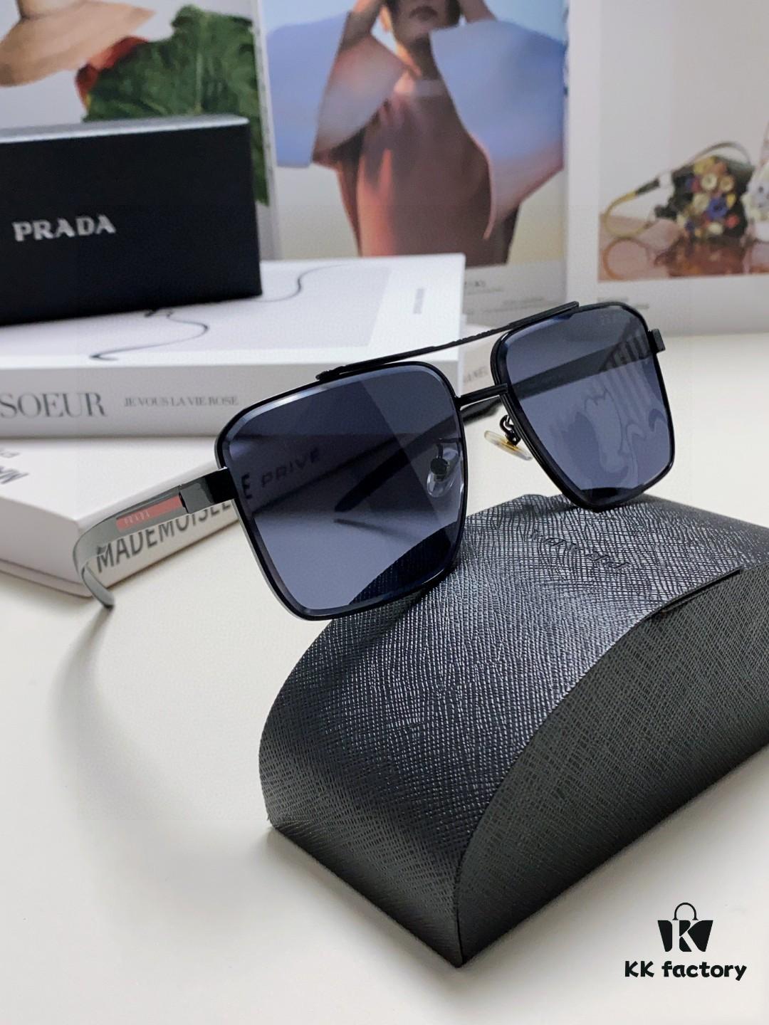 Prada 2025 New Arrival Sports Sunglasses, Trendy UV-Protective Unisex Eyewear, Elegant Driver's Sunglasses