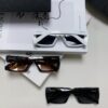 PRADA 25 Summer New 3D Square Frame Sunglasses Unisex Runway Style Hiking Square SPR24Y Sunglass Lens Shades