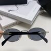 Prada Small Round Frame ✔️ Fashionable Metal Oversized Sunglasses