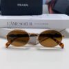 Prada Small Round Frame ✔️ Fashionable Metal Oversized Sunglasses