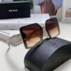 Prada 2025 New Arrival Fashion Simple Gradient Sunglasses for Round Face, Square Korean Style UV Protection Retro Ins-style Sunglasses
