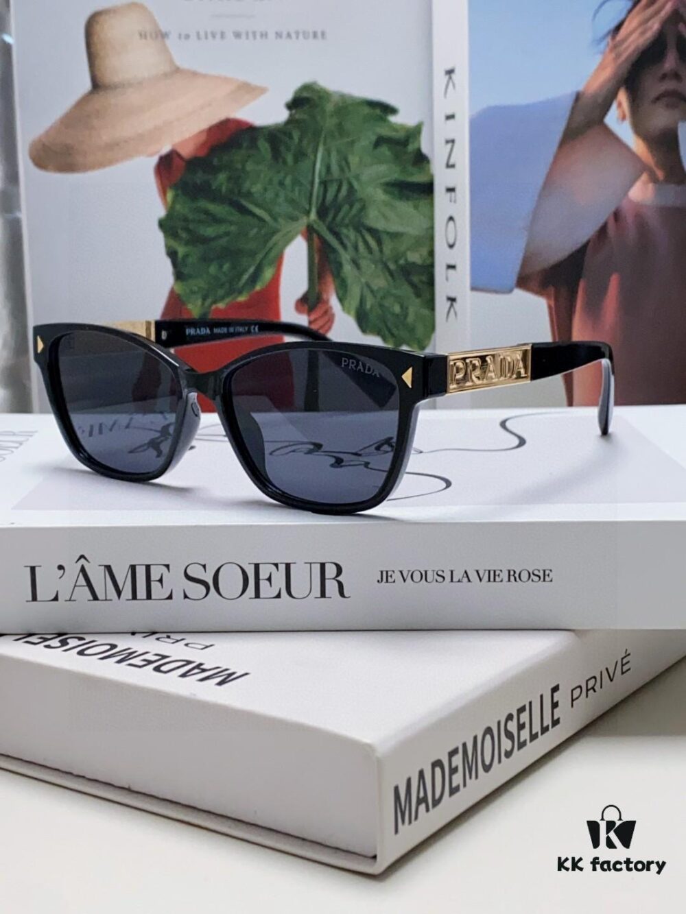 Prada 2025 New Arrival Retro Unisex Sunglasses, Oversized Fashion UV-Protective Driving Glasses for Men and Women