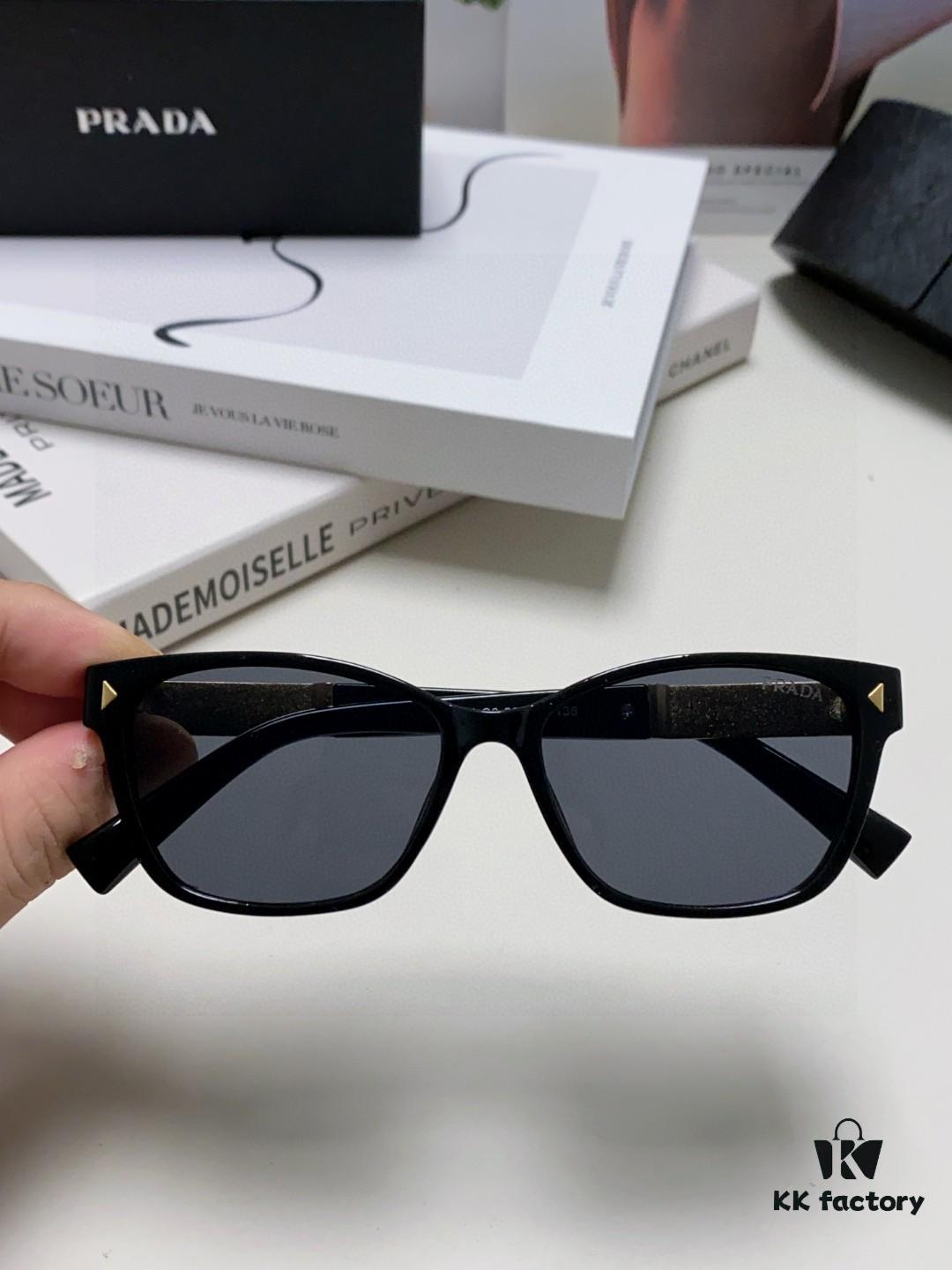 Prada 2025 New Arrival Retro Unisex Sunglasses, Oversized Fashion UV-Protective Driving Glasses for Men and Women