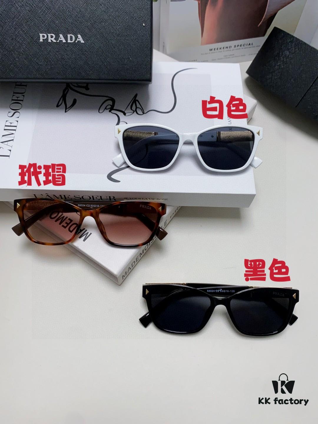 Prada 2025 New Arrival Retro Unisex Sunglasses, Oversized Fashion UV-Protective Driving Glasses for Men and Women