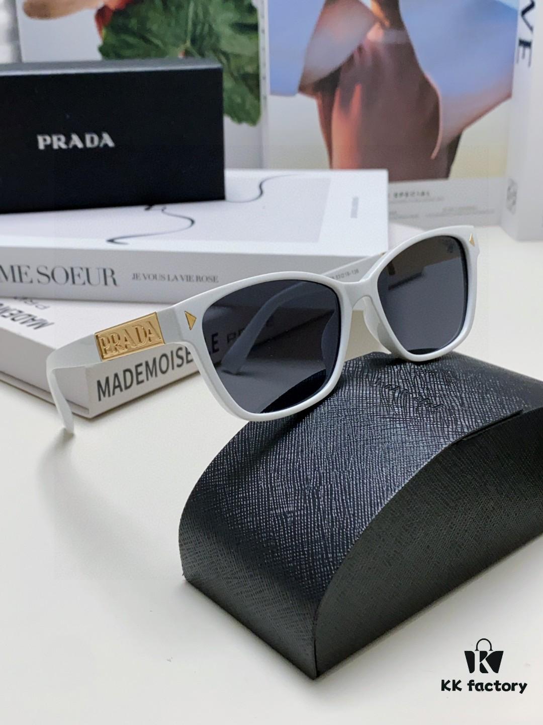 Prada 2025 New Arrival Men's Retro Fashion Oversized Sunglasses Unisex UV Protection Driving Glasses