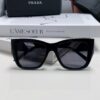 Prada 2025 European and American High-End Women's Square Frame Slimming Versatile Sunglasses, Influencer Street Style Sun Protection Glasses