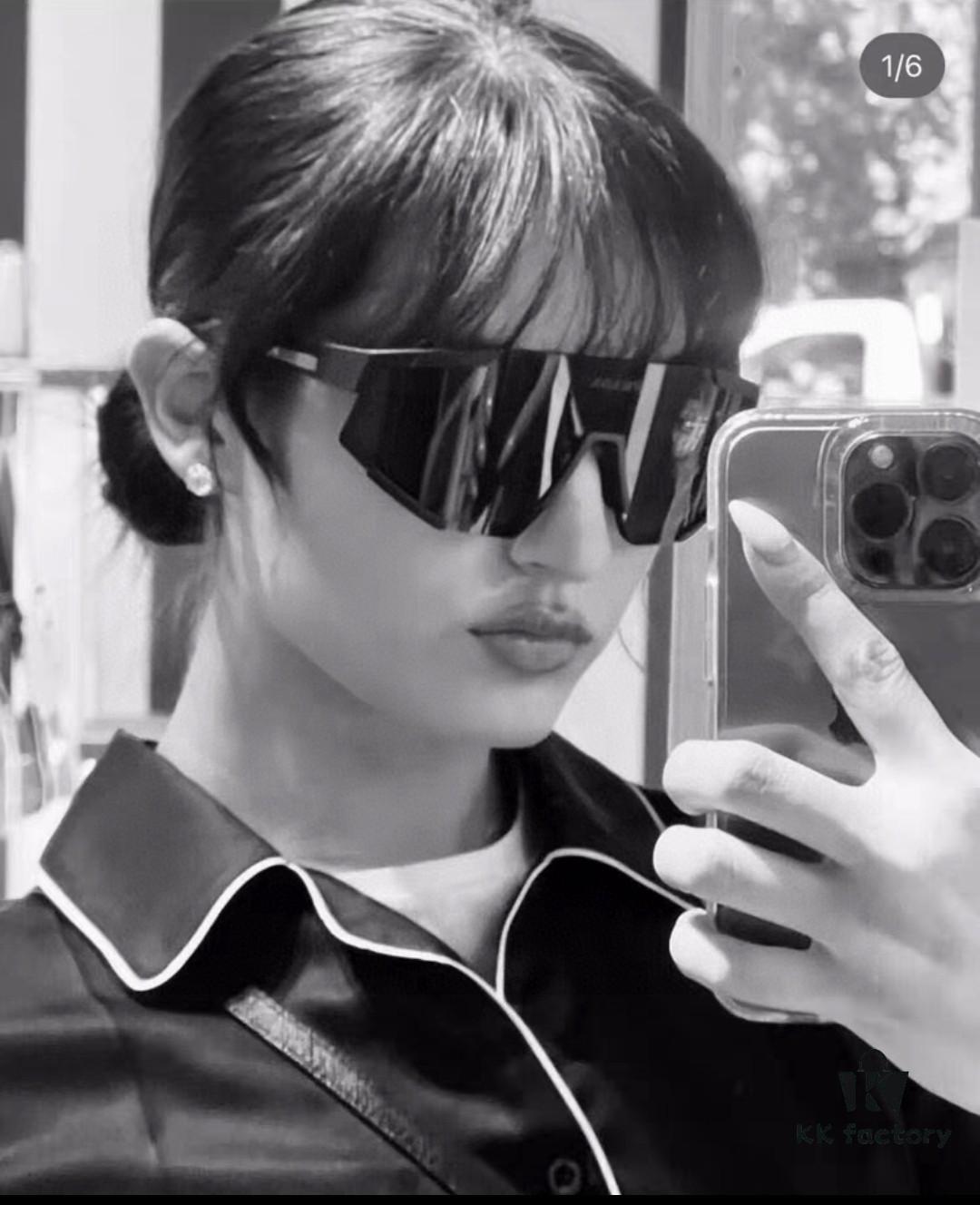 PRADA Unisex Oversized Lightweight UV-Proof Sunglasses for Skiing, Cycling, and Outdoor Use