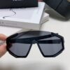 PRADA Unisex Oversized Lightweight UV-Proof Sunglasses for Skiing, Cycling, and Outdoor Use