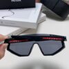 PRADA Unisex Oversized Lightweight UV-Proof Sunglasses for Skiing, Cycling, and Outdoor Use