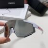PRADA Unisex Oversized Lightweight UV-Protective Sunglasses with One-Piece Frame, Stylish Eyewear for Skiing, Cycling, and Outdoor Activities