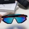 PRADA Unisex Oversized Lightweight UV-Protective Sunglasses with Integrated Frame for Skiing, Cycling, and Outdoor Use