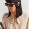 Prada Sunglasses, Fashionable Unisex Eyewear Worn by Star Tan Jianci, 4 Color Options