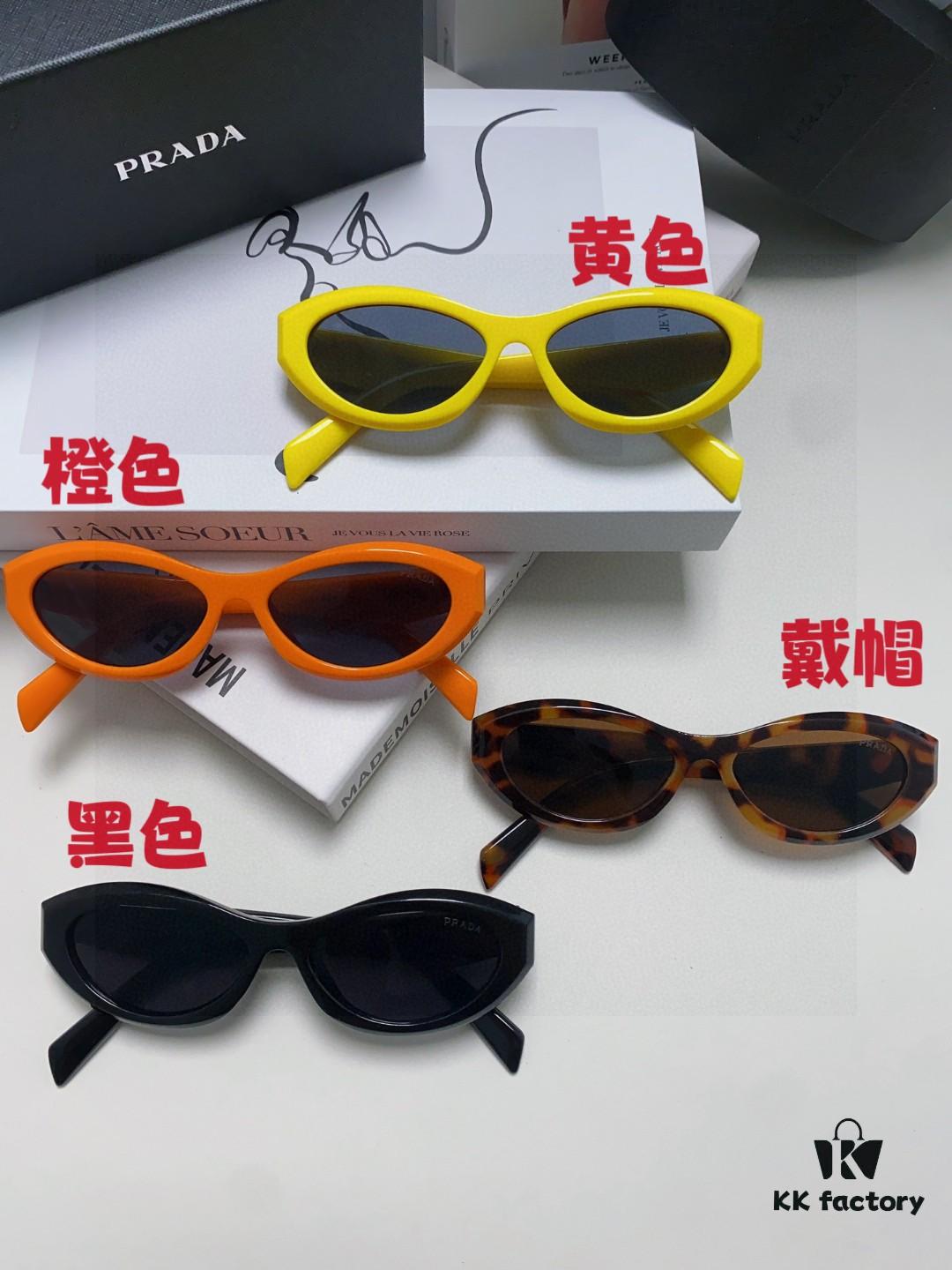 Prada Sunglasses, Fashionable Unisex Eyewear Worn by Celebrity Tan Jianci, 4 Color Options Available