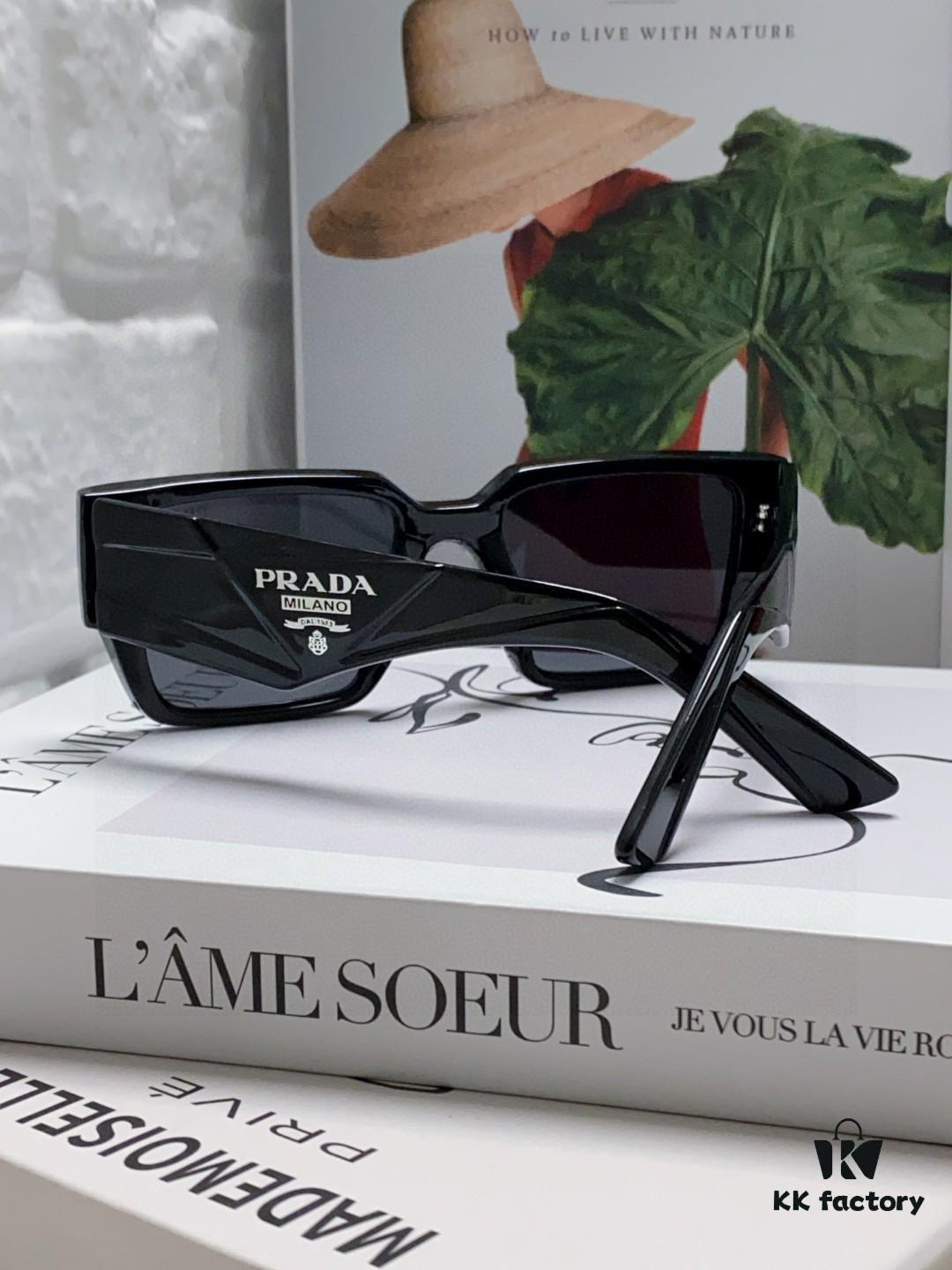 PRADA 2024 New Arrival European and American Style Sunglasses for Women, Summer Small Face Flattering, Stylish Korean-Inspired Unisex Sun Shades for Beach Vacation