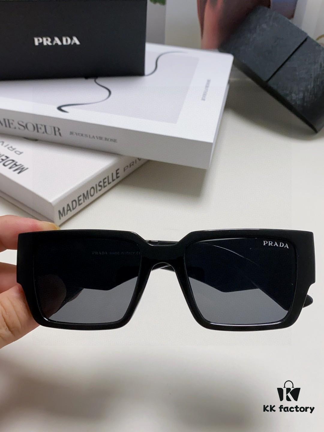 PRADA 2024 New Arrival European and American Style Sunglasses for Women, Summer Small Face Flattering, Stylish Korean-Inspired Unisex Sun Shades for Beach Vacation