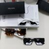 PRADA 2024 New Arrival European and American Style Sunglasses for Women, Summer Small Face Flattering, Stylish Korean-Inspired Unisex Sun Shades for Beach Vacation