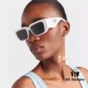 PRADA 2024 New Arrival European and American Style Sunglasses for Women, Summer Small Face Flattering, Stylish Korean-Inspired Unisex Sunglasses for Beach Vacation and Sun Protection