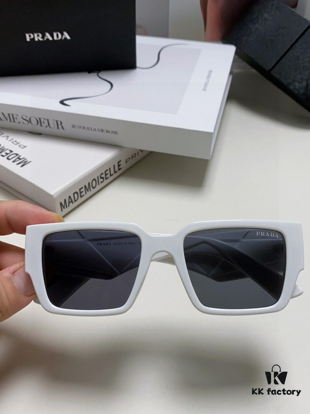 PRADA 2024 New Arrival European and American Style Sunglasses for Women, Summer Small Face Flattering, Stylish Korean-Inspired Unisex Sunglasses for Beach Vacation and Sun Protection