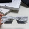 PRADA 2024 New Arrival European and American Style Sunglasses for Women, Summer Small Face Flattering, Stylish Korean-Inspired Unisex Sunglasses for Beach Vacation and Sun Protection