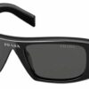 PRADA 2024 New Arrival Retro Rectangular One-Piece Sunglasses, Stylish Unisex UV-Protective Industrial Design Shades