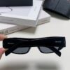 PRADA 2024 New Arrival Retro Rectangular One-Piece Sunglasses, Stylish Unisex UV-Protective Industrial Design Shades