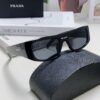 PRADA 2024 New Arrival Retro Rectangular One-Piece Sunglasses, Stylish Unisex UV-Protective Industrial Design Shades