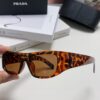 PRADA 2024 New Arrival Retro Rectangular One-Piece Sunglasses, Stylish Unisex UV-Protective Industrial-Fashion Eyewear