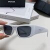 PRADA 2024 New Arrival Retro Rectangular One-Piece Sunglasses, Stylish Unisex UV-Protective Industrial-Fashion Sun Glasses