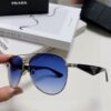 Prada 2024 New Polarized Sunglasses with Printed Double Bridge, Classic Aviator Style Unisex UV and Blue Light Blocking Sunglasses for Driving