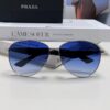 Prada 2024 New Polarized Sunglasses with Printed Double Bridge, Classic Aviator Style Unisex UV and Blue Light Blocking Sunglasses for Driving