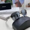 Prada 2024 New Polarized Sunglasses with Print Double Bridge Aviator Classic Frog Eye Sunglasses for Driving, UV and Blue Light Protection, Unisex Pilot Style