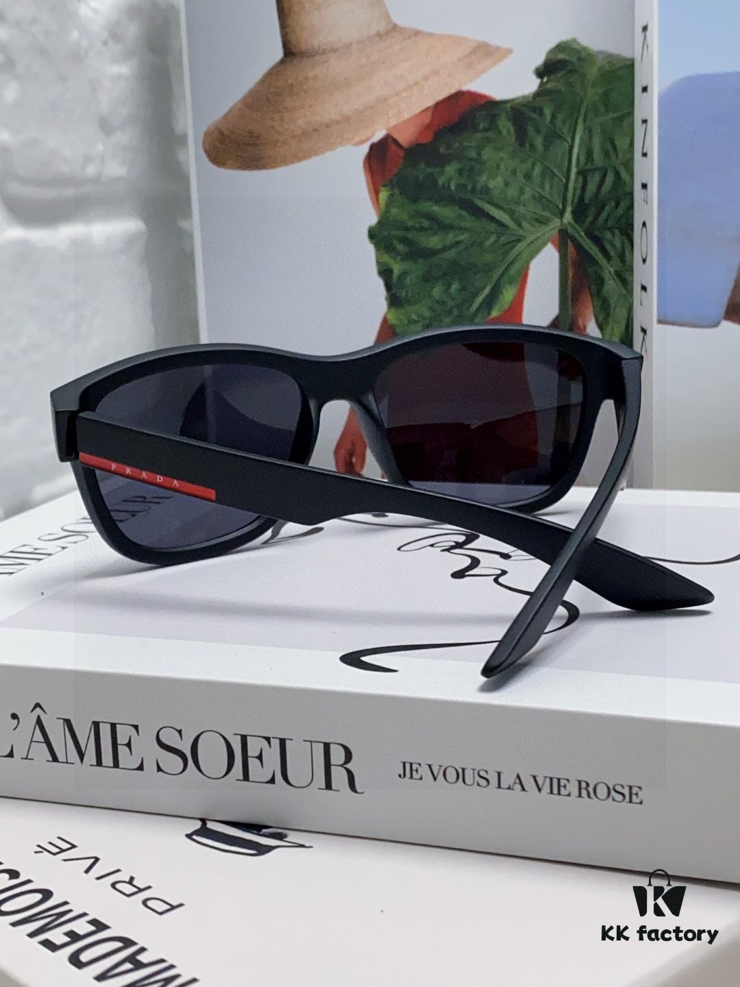 PRADA New Men's European and American Style Sports Sunglasses, Unisex UV-Protective Fashion Sunglasses, Elegant Universal Sun Protection Export Shades