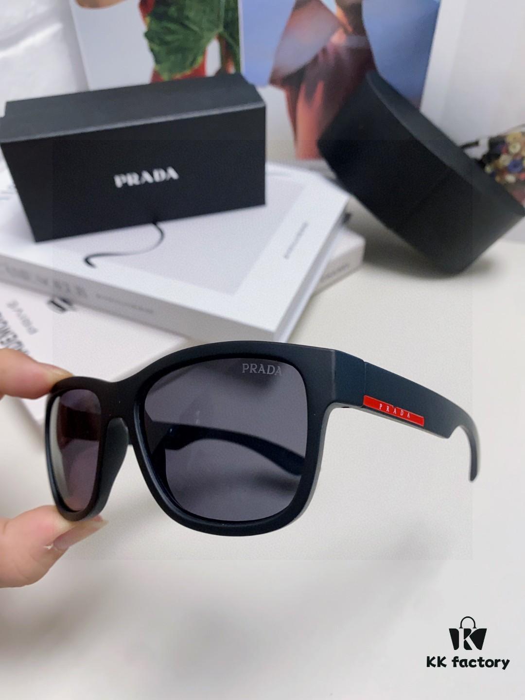 PRADA New Men's European and American Style Sports Sunglasses, Unisex UV-Protective Fashion Sunglasses, Elegant Universal Sun Protection Export Shades