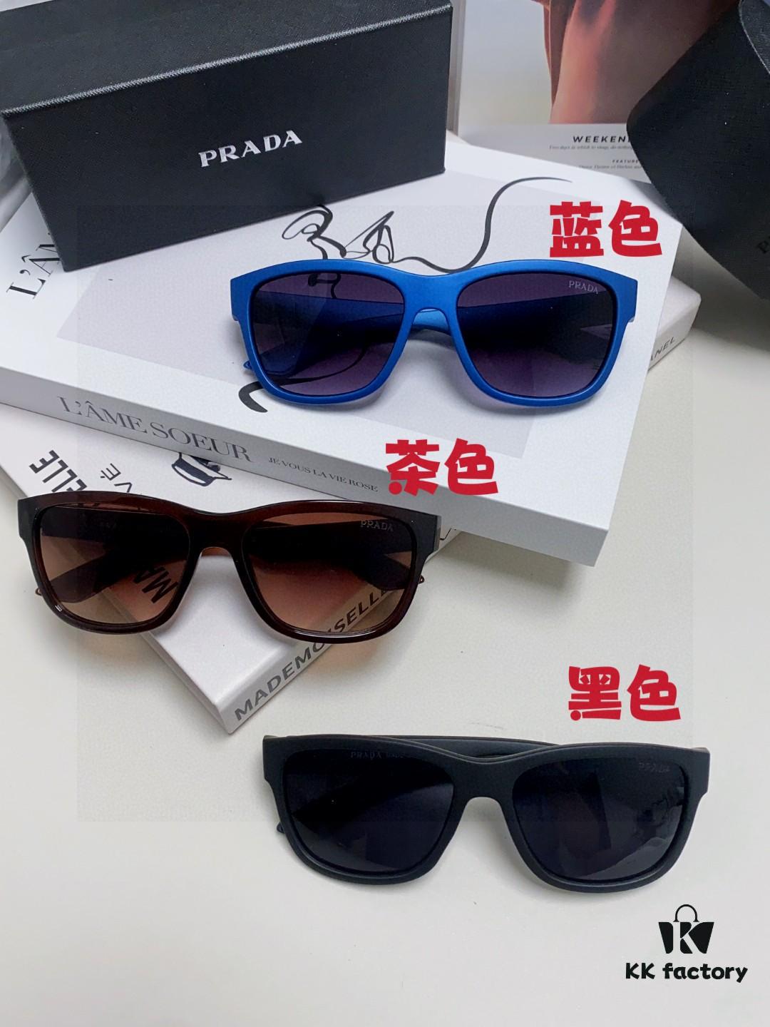 PRADA New Men's European and American Style Sports Sunglasses, Unisex UV-Protective Fashion Sunglasses, Elegant Universal Sun Protection Export Shades
