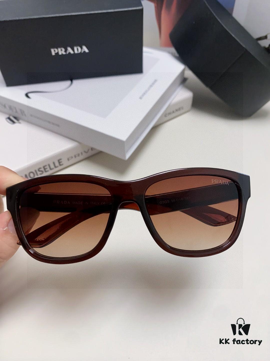PRADA New Men's European and American Sports Sunglasses, UV-Protective Fashion Glasses for Unisex, Elegant Sun Protection Export Sunglasses