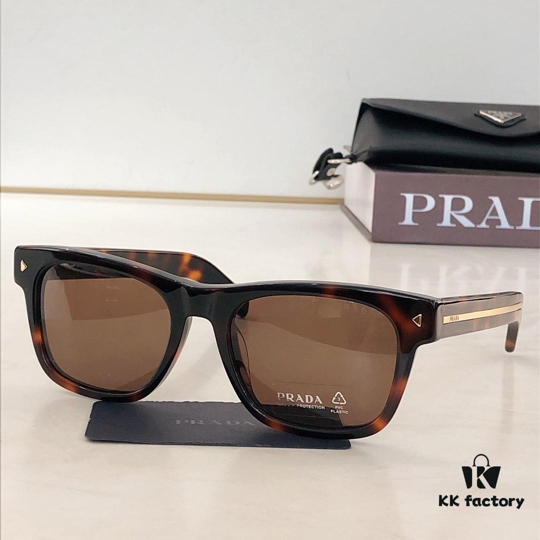 160 PRADA Polarized Lenses, Model: SPRA17SF, Size: 54-19-145, Premium Custom Zylon Polarized Eyewear, Matching Screw Hinges, Precision Details Sunglasses