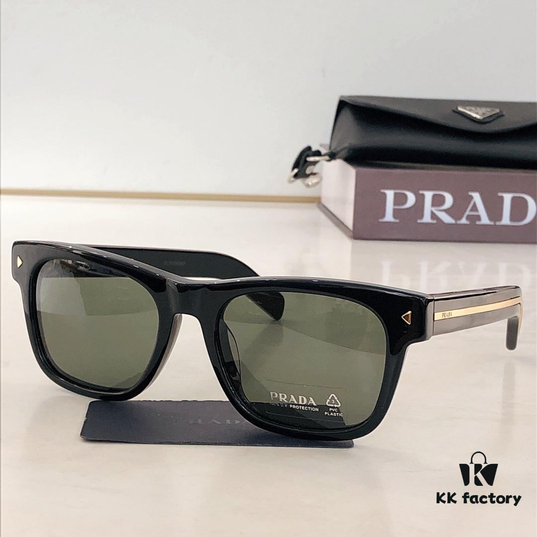 160 PRADA Polarized Lenses, Model: SPRA17SF, Size: 54-19-145, Premium Custom Zylon Polarized Eyewear, Matching Screw Hinges, Precision Details Sunglasses