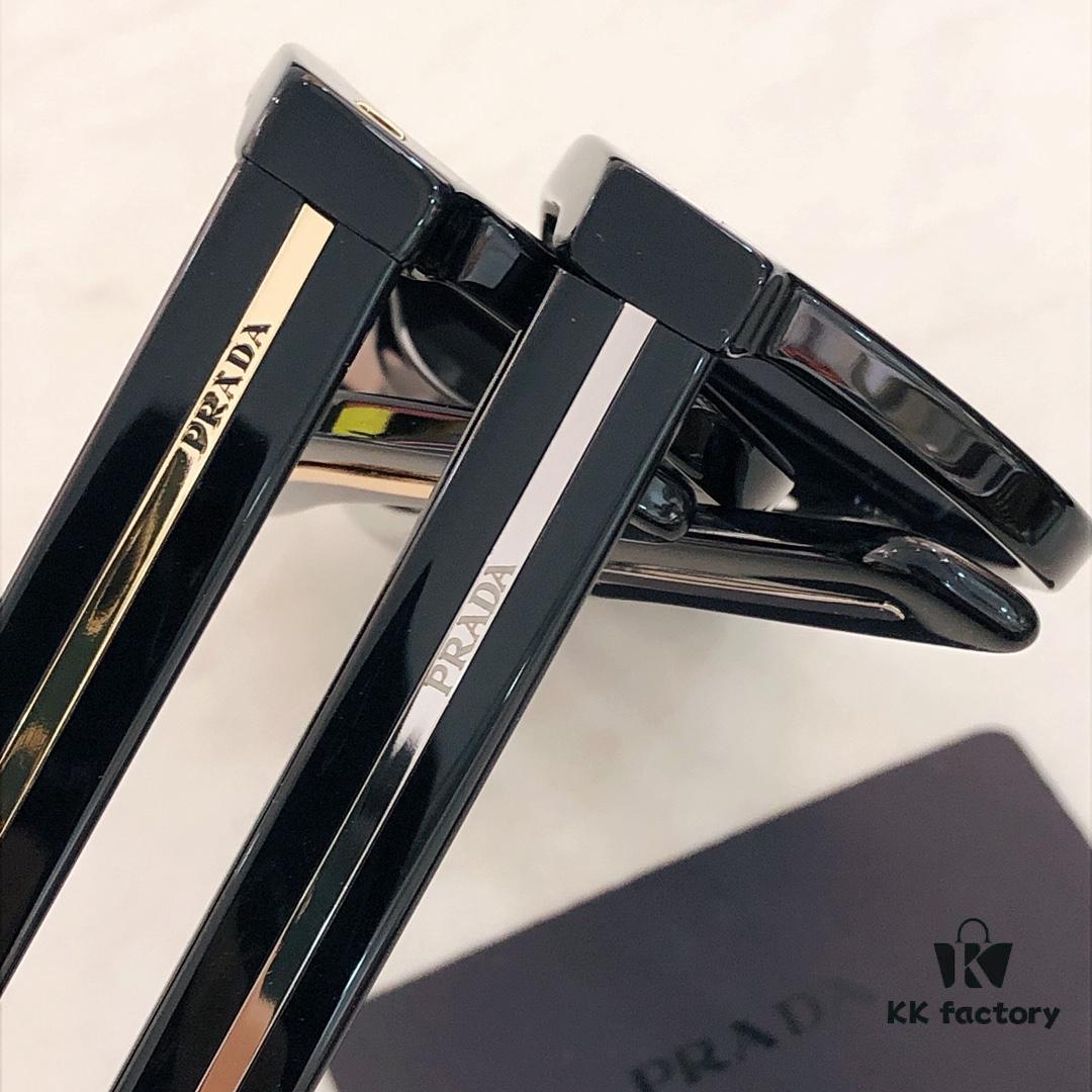 160 PRADA Polarized Lenses, Model: SPRA17SF, Size: 54-19-145, Premium Custom Zylon Polarized Eyewear, Matching Screw Hinges, Precision Details Sunglasses