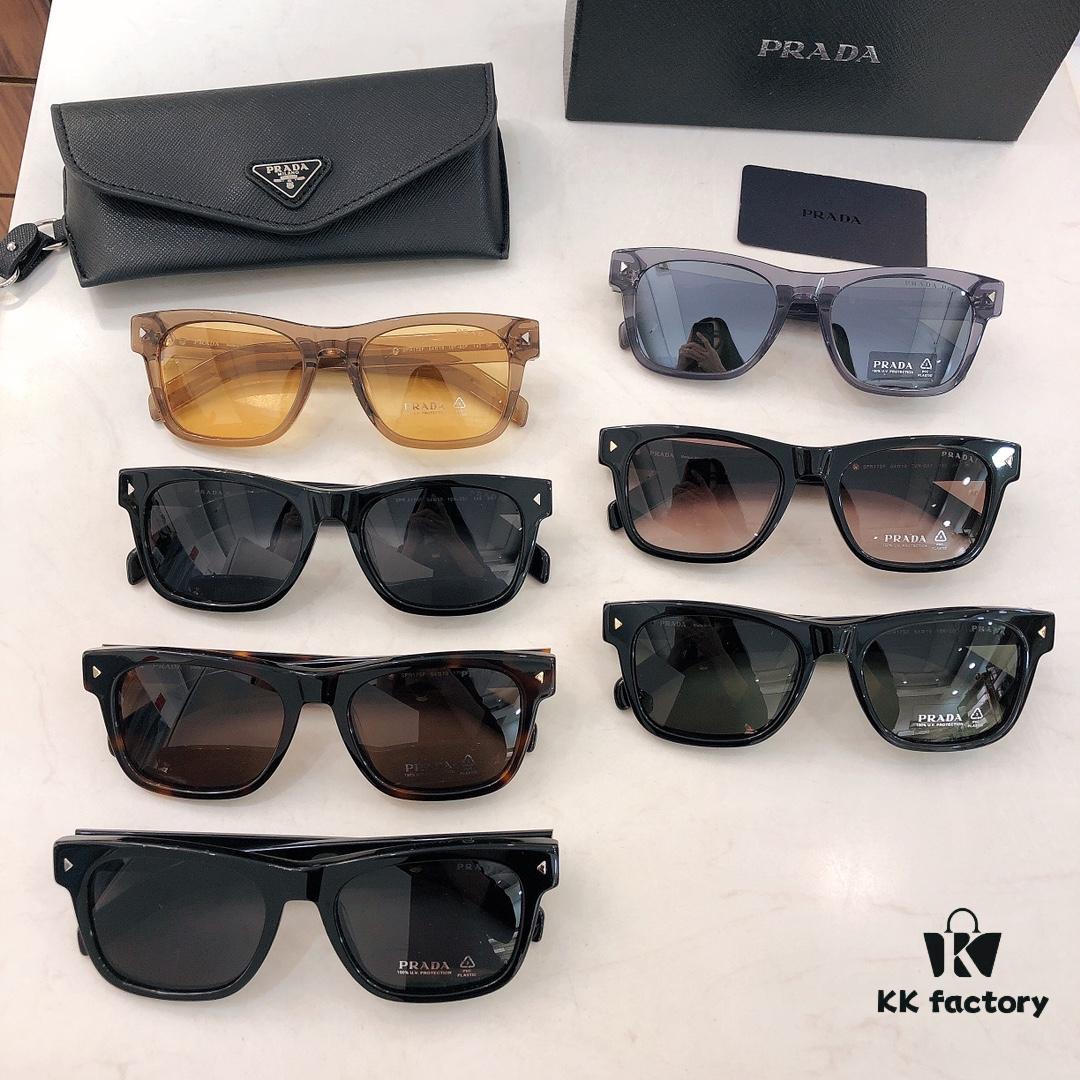 160 PRADA Polarized Lenses, Model: SPRA17SF, Size: 54-19-145, Premium Custom Zylon Polarized Eyewear, Matching Screw Hinges, Precision Details Sunglasses