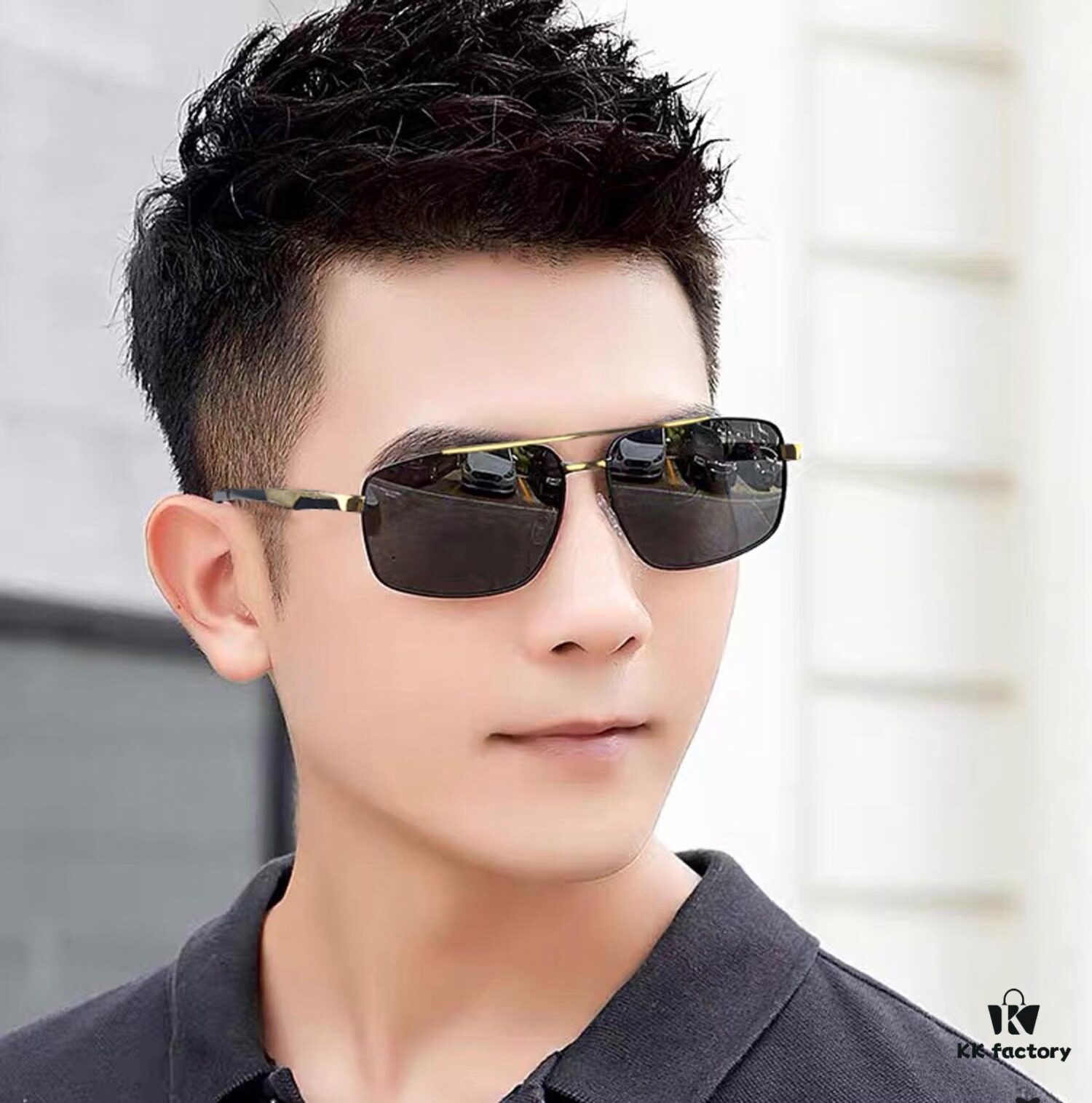 PRADA Masterpiece Craftsmanship. Polarized Sunglasses, High-End, Trendy Fashion Unisex Oversized Slimming Sunglasses for Men, Premium Quality! Driving Sunglasses Model: Eyewear Sunglasses