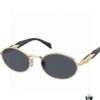 Prada Small Round Frame ✔️ Fashion Metal Oversized Sunglasses