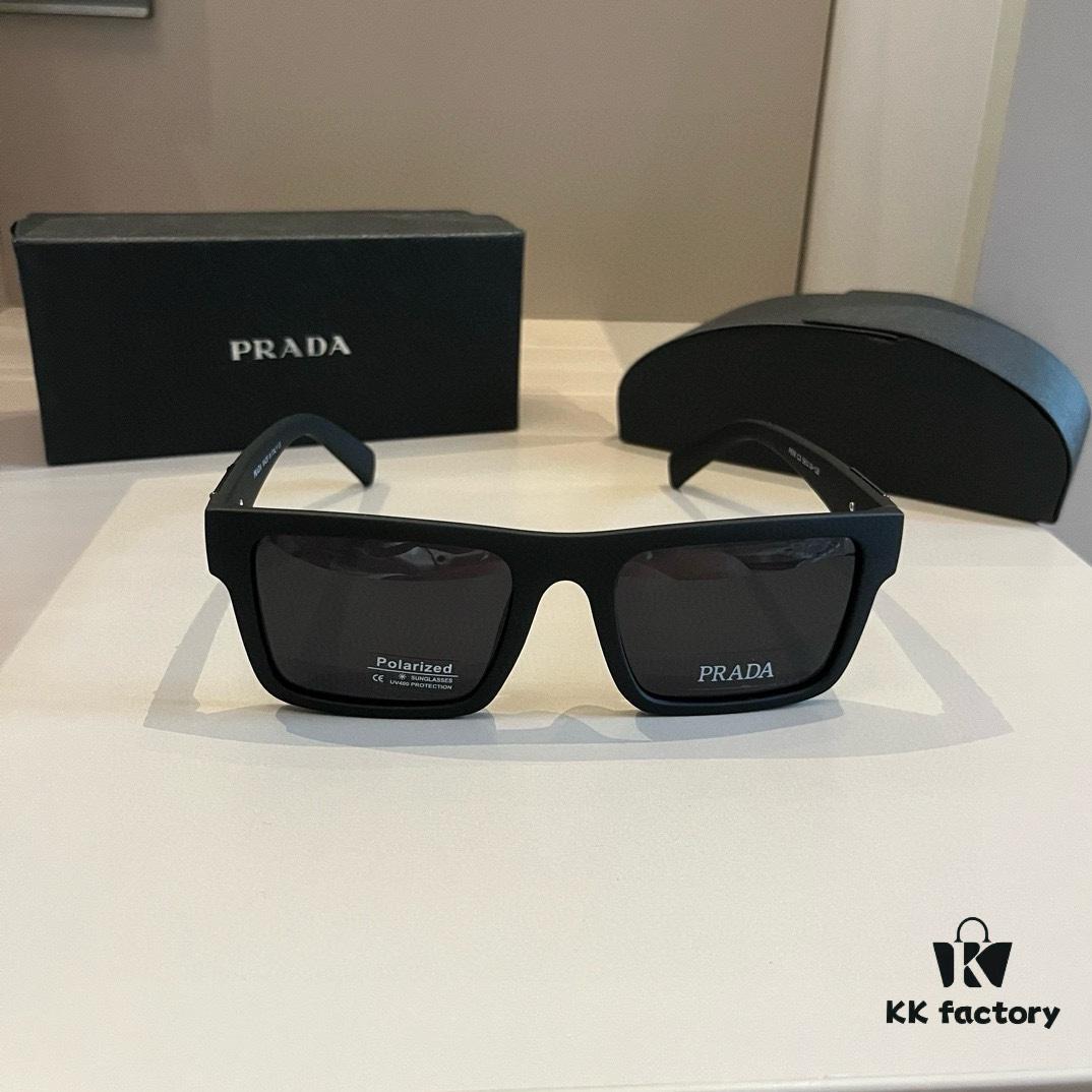 Prada Unisex Trendy Oversized Sunglasses for Men and Women, Lightweight Design with Comfortable Nose Fit