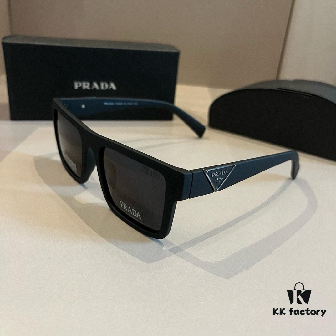 Prada Unisex Trendy Oversized Sunglasses for Men and Women, Lightweight Design with Comfortable Nose Fit
