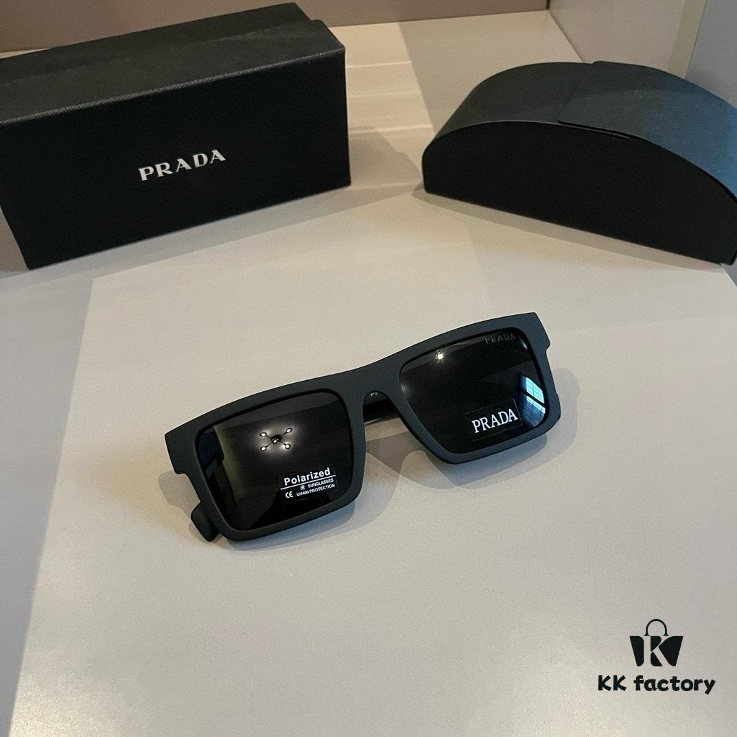 Prada Unisex Trendy Oversized Sunglasses for Men and Women, Lightweight Design with Comfortable Nose Fit
